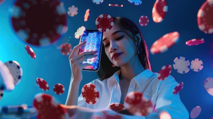 Permainan Casino Hold'em live dengan dealer profesional di studio nagaempire